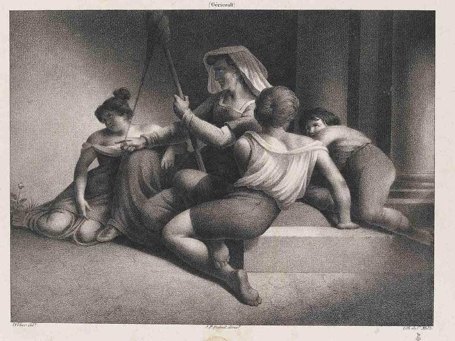 LA PAUVRE FAMILLE., Antoine Jean Weber, 19e siècle