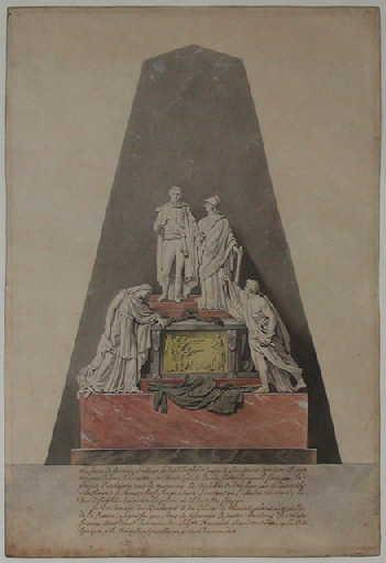 Projet de monument à la mémoire du duc d'Enghien, Louis Pierre Deseine, 1817 vers