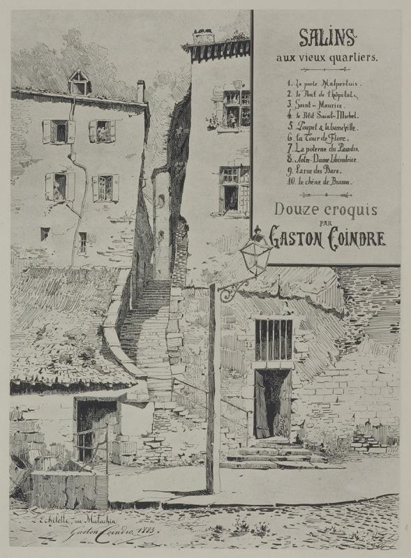 SALINS / aux vieux quartiers, Gaston Coindre, 1883