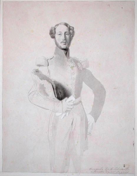 Portrait de Ferdinand d'Orléans, duc d'Orléans (1810-1842), Luigi Calamatta, 19e siècle