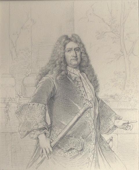 Portraits au crayon d'après les tableaux du musée de Versailles ; François-Henri de Montmorency duc de Luxembourg, maréchal de France, Léopold Massard, 19e siècle