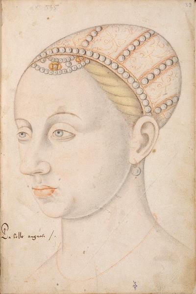 Recueil Béthune ; La belle Angnes (235), Jean Fouquet, 1590 vers