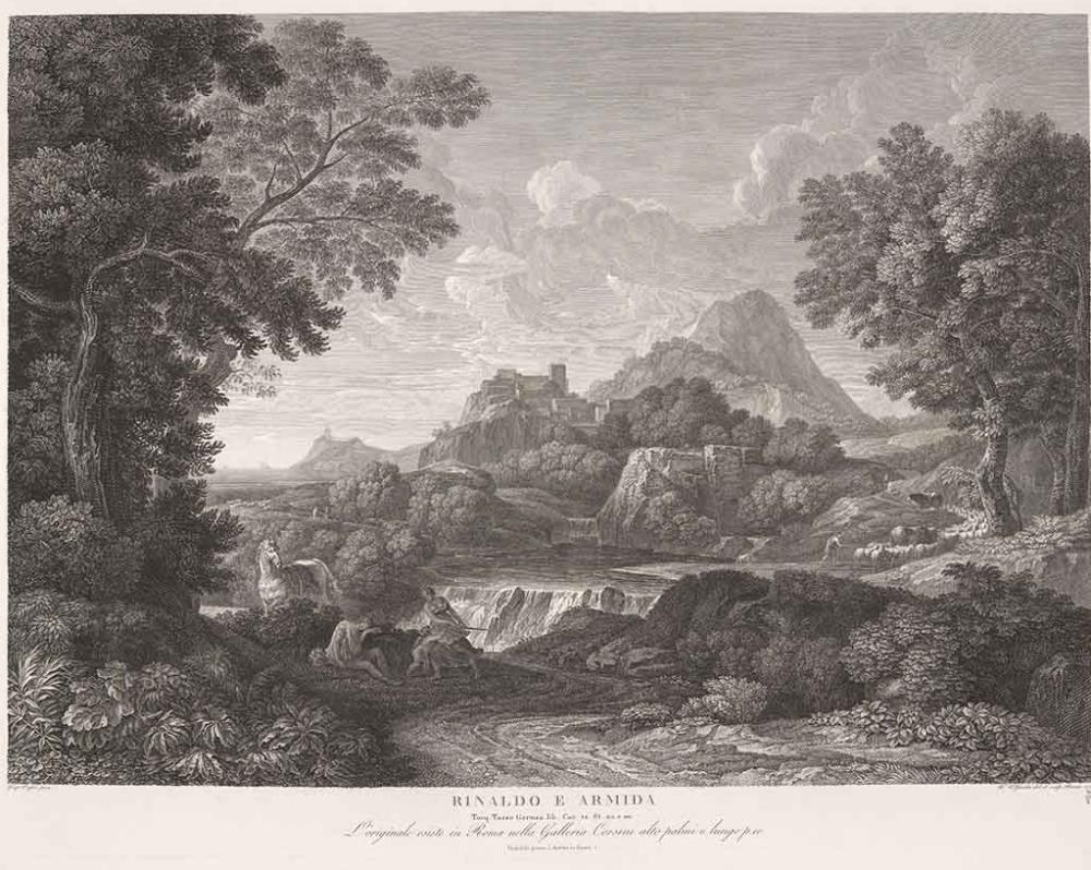 RINALDO E ARMIDA / Torq. Tasso Gerusa. lib. Can. 14 St. 65 e 66., Friedrich Wilhelm Gmelin, 1816