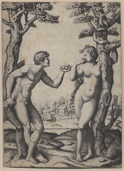 Adam et Eve sous l'arbre de la science du bien et du mal_0