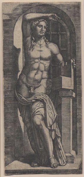 Apollon, Marcantonio Raimondi, 1ère moitié 16e siècle