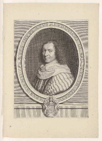 Louis de Bailleul (1622 ; 1701) Président à Mortier au Parlement de Paris dans un ovale_0