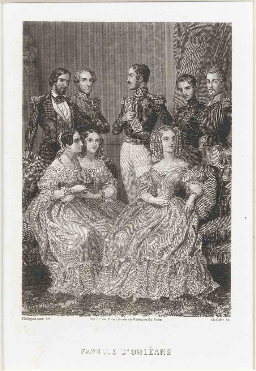 La famille d'Orléans, Félix Philippoteaux, 19e siècle