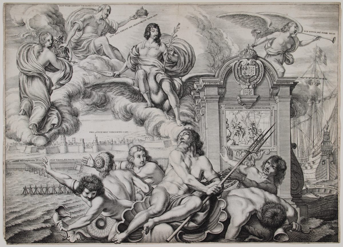 Pièce allégorique relative au siège de la Rochelle, 1628, Jean Couvay