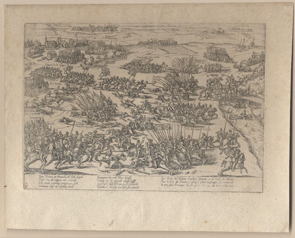 Bataille de Dreux, 14 mars 1590, François Hogenberg, 16e siècle