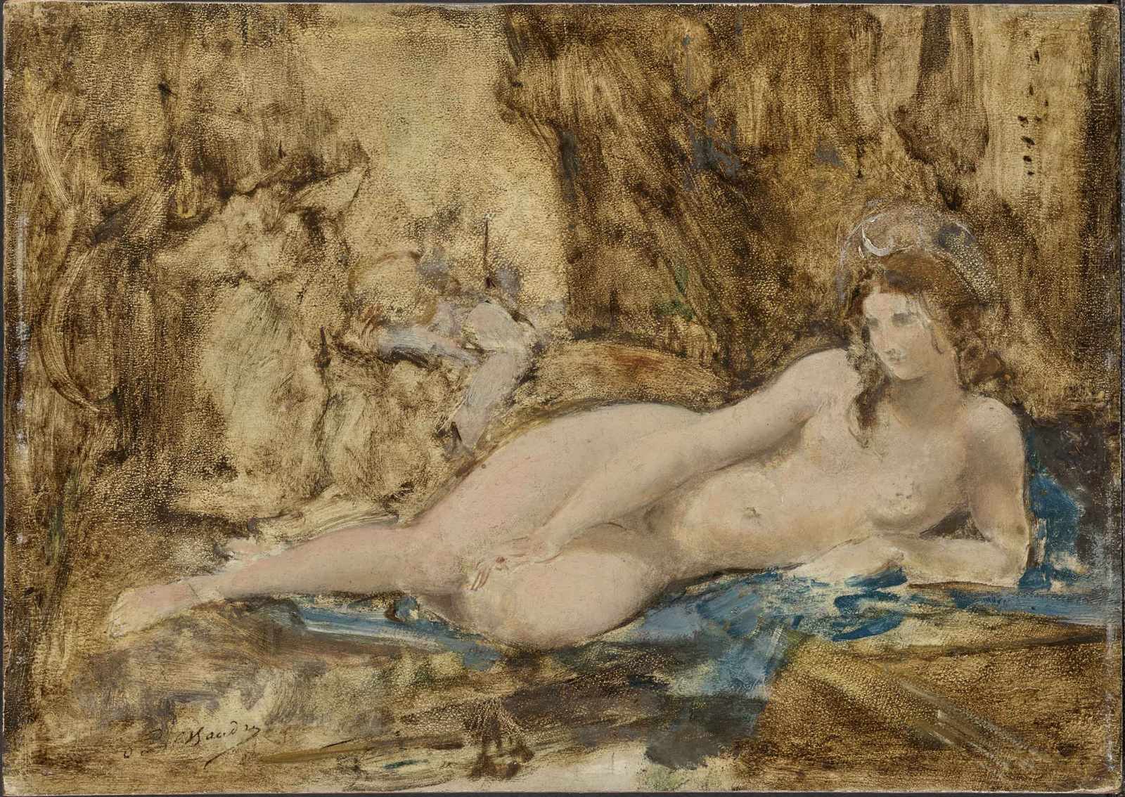 Esquisse pour Diane au repos, Paul Baudry, 1858 vers - 1859 vers