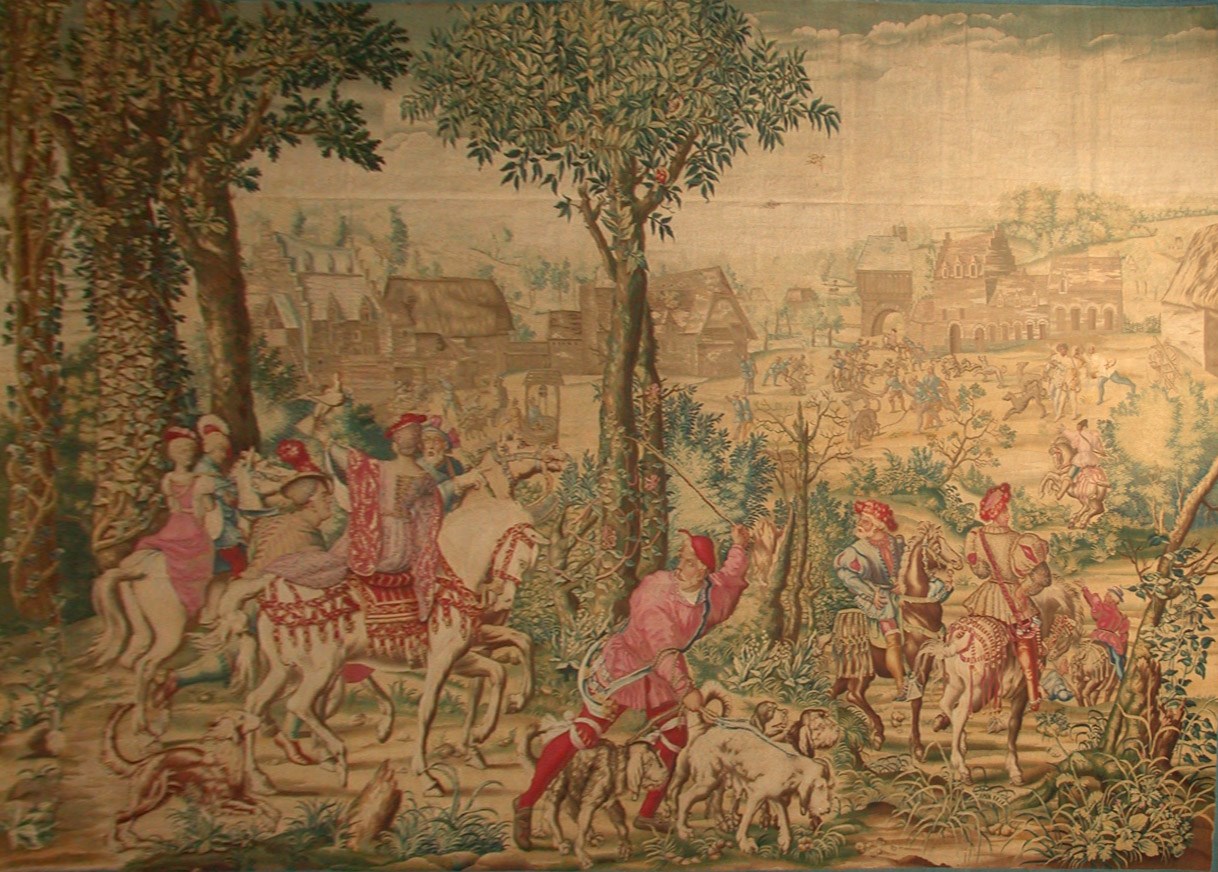 Tapisserie : la chasse au faucon_0