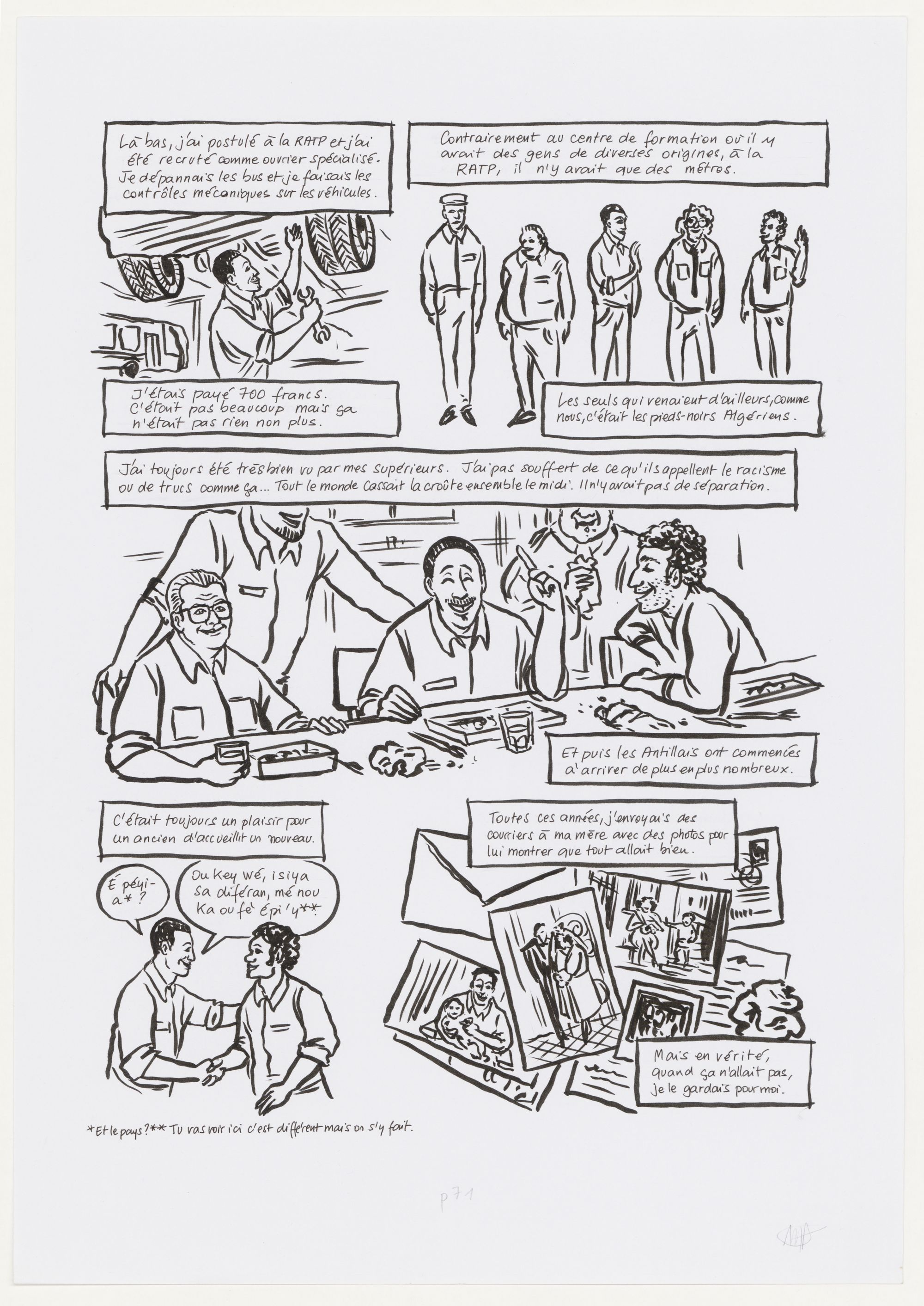 planche originale du roman graphique « Peyi An Nou », 2017. Pl 25, Jessica Oublié, 2017