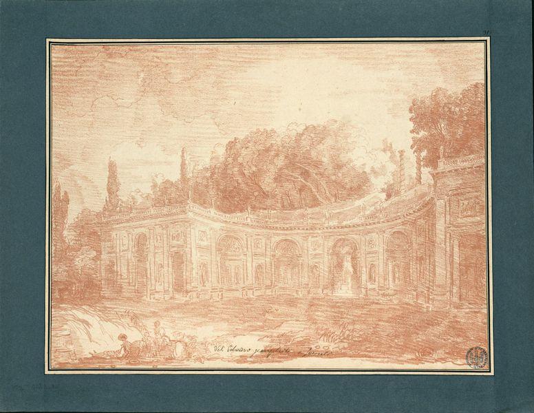 Vue du Belvédère [de la villa] Pamphili à Frescati [Frascati]_0