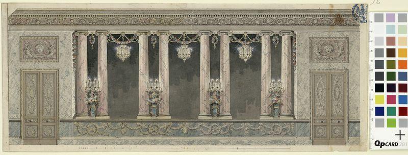 Décoration d'une salle à manger pour les bals de la Reine à Versailles_0