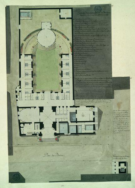 Projet de bains pour les eaux de Bourbonne et Plan des bains de Bourbonne_0