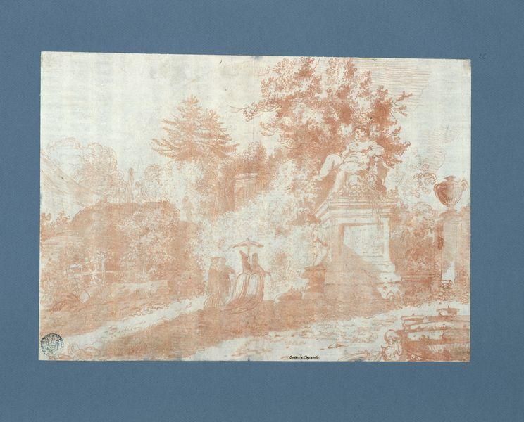 Vue des jardins du Palais Farnèse à Caprarola_0