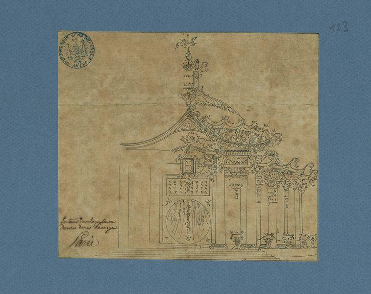 Lanterne dans laquelle on danse dans Panurge. Projet de décor de théâtre_0