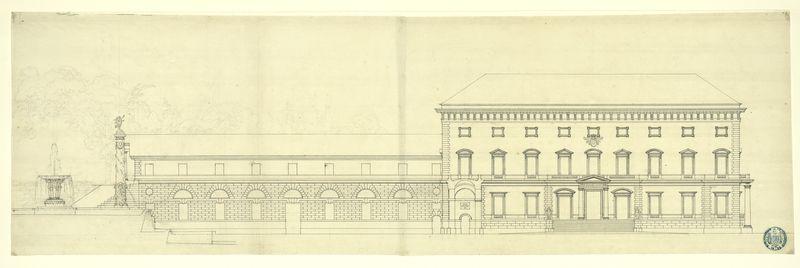 Palais du prince-évêque de Bâle à Porrentruy. Elévation_0