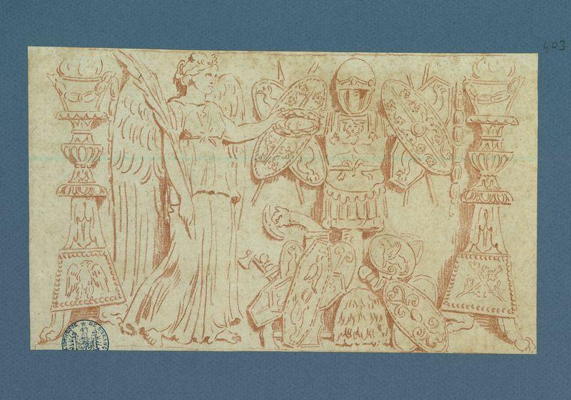 Frise antique dans un entablement corinthien au palais des Empereurs_0
