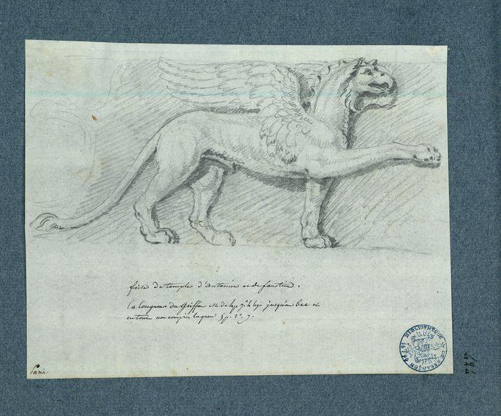 Frise du temple d'Antonin et Faustine. Griffon..._0