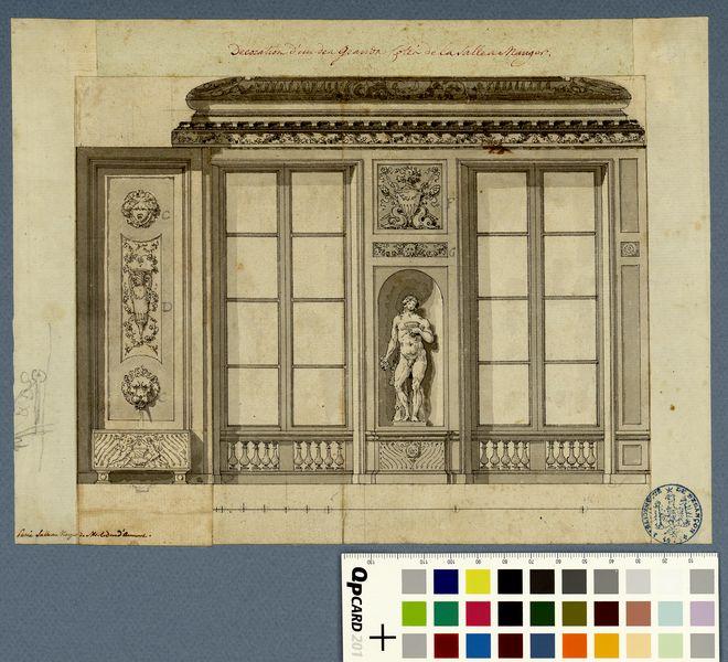 Salle à manger de M. le duc d'Aumont : décoration d'un des grands côtés_0