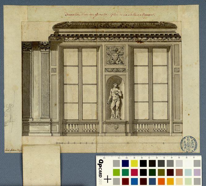 Salle à manger de M. le duc d'Aumont : décoration d'un des grands côtés_1