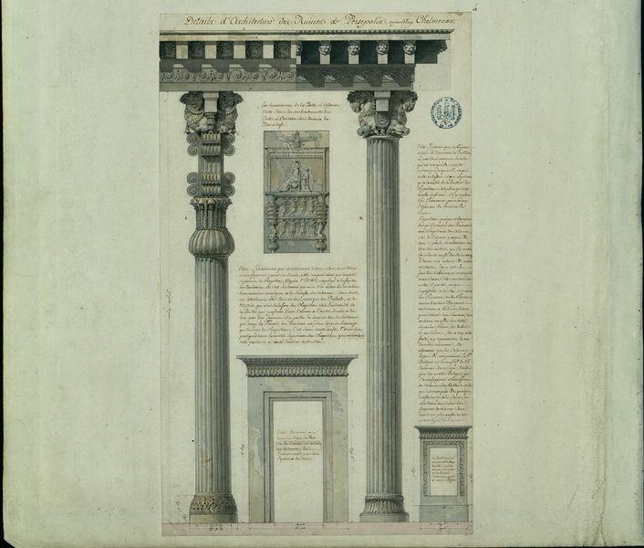 Détails d'architecture des ruines de Persépolis aujourd'hui Chelmenav_0