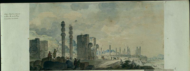Vue générale des ruines du palais des rois de Perse à Persépolis_0