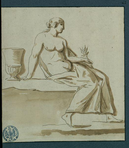 Nymphe (?) et urne_0