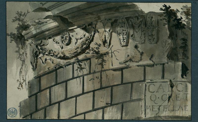 Partie supérieure du tombeau de Cecilia Metella, fragment_0