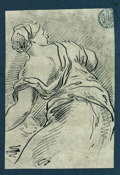 Silhouette de femme, vue de dos_0