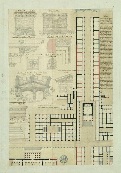 Plan d'une partie des édifices découverts à Ostie dans les fouilles que le gouvernement y a fait faire en 1804_0
