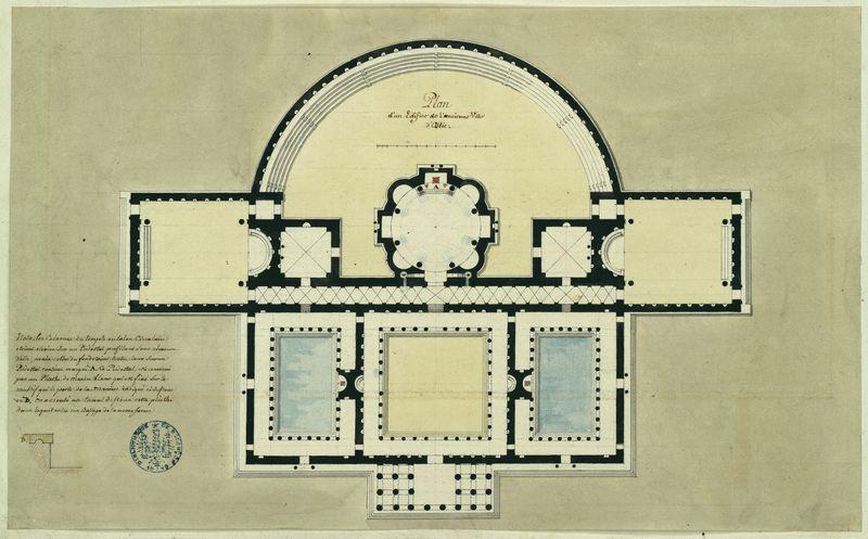 Plan d'un édifice de l'ancienne ville d'Ostie_0