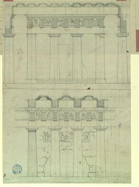 Détails pour le grand théâtre de Parme (deux portiques ?)_0