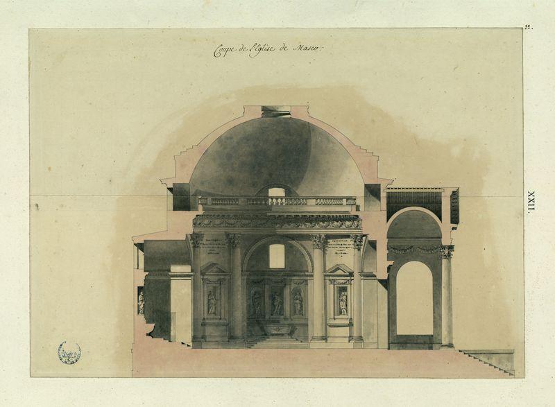 Coupe de l'église de Maser_0