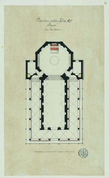 Plan d'une petite église d'Empoli hors des murs_0
