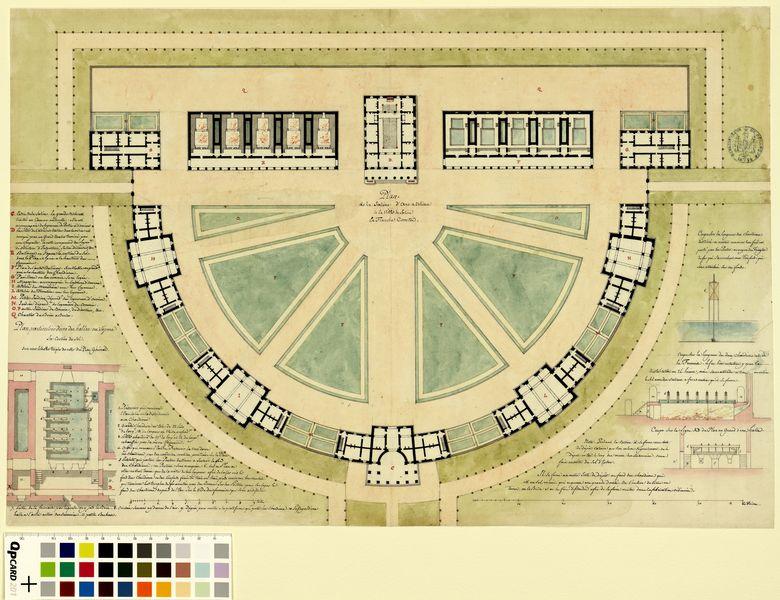 Plan de la saline d'Arc [Arc-et-Senans] en Franche-Comté_0
