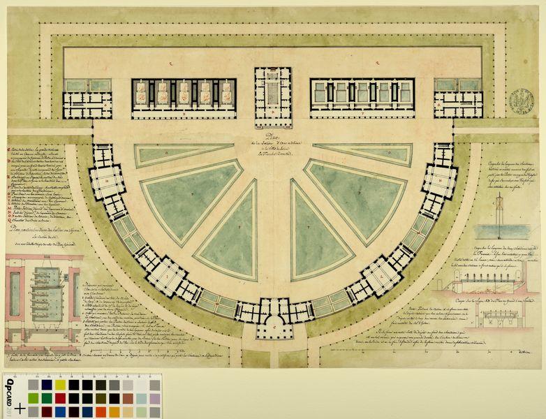 Plan de la saline d'Arc [Arc-et-Senans] en Franche-Comté_1