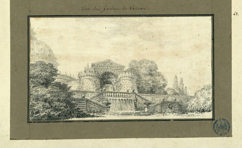 Vue des jardins du Vatican_0