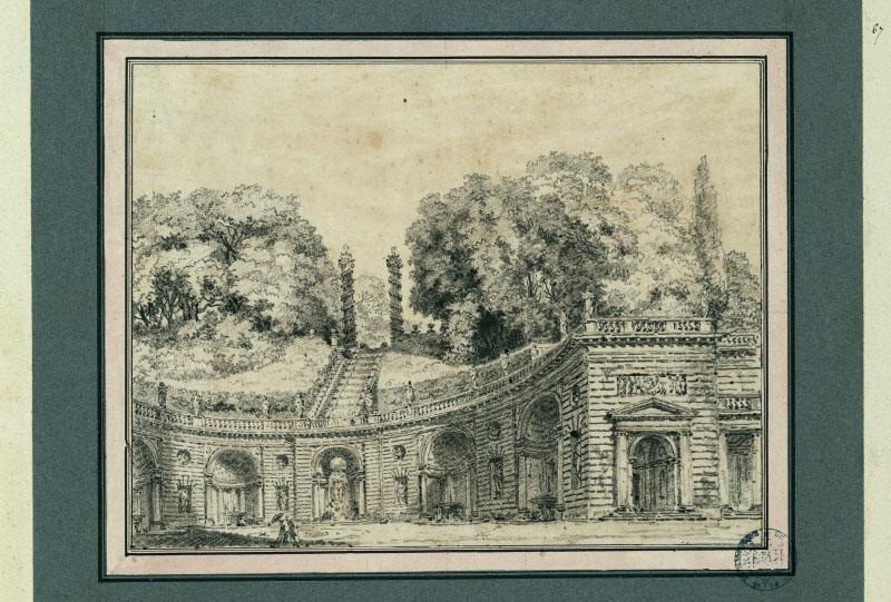 Vue de la villa Belvédère à Frascati_0