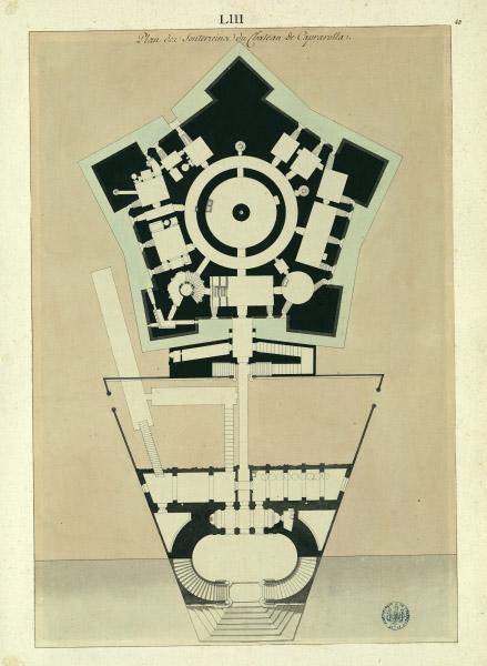 Plan des souterrains du château de Caprarolla (environs de Rome)_0