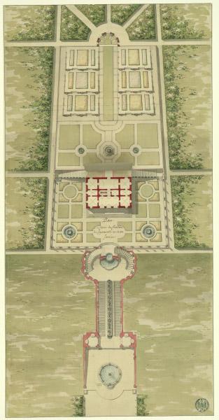 Plan du casino du château de Caprarolla et de ses jardins_1