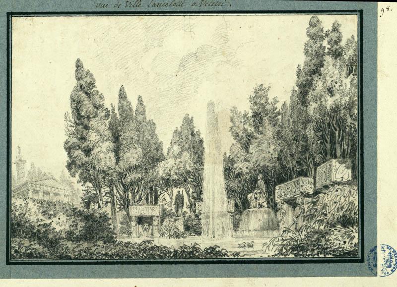 Vue de la villa Lancelotti à Veletri_0