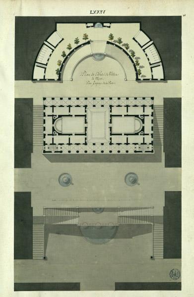 Plan de l'hôtel de ville de Veletri, par Jacques de la Porte_0
