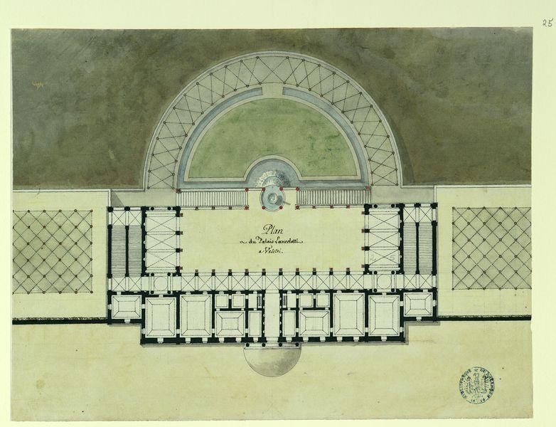 Plan du palais Lancelotti à Veletri_0