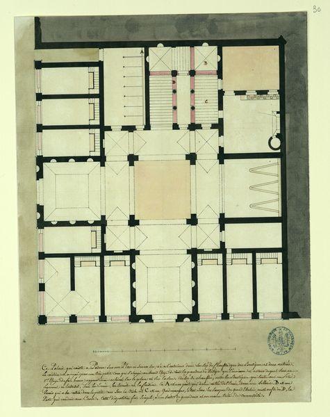 Plan d'un palais à Padoue_0