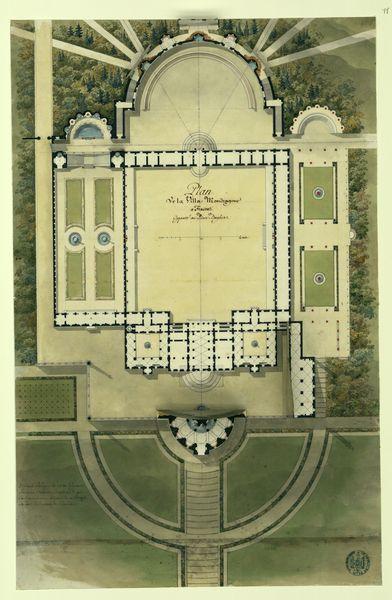 Plan de la villa Mondragone à Frascati_0