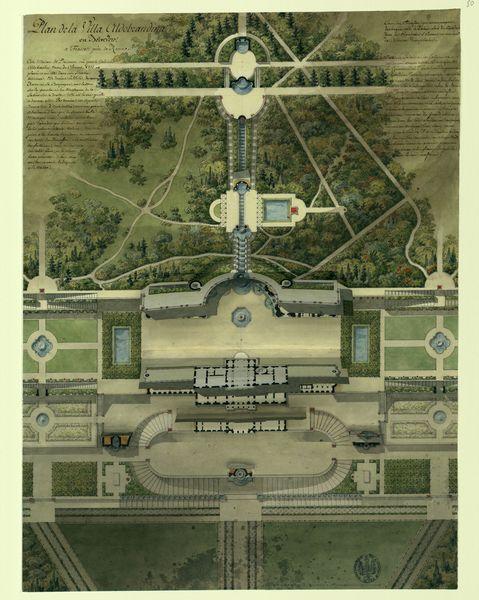 Plan de la villa Aldobrandini à Frascati_0