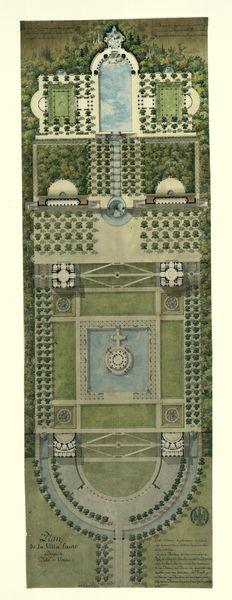 Plan de la villa Lante près de Viterbe_0
