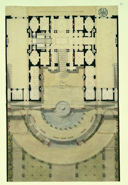 Plan d'une maison de plaisance à Portici_0